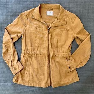 Old Navy Linen Blend Jacket in Camel